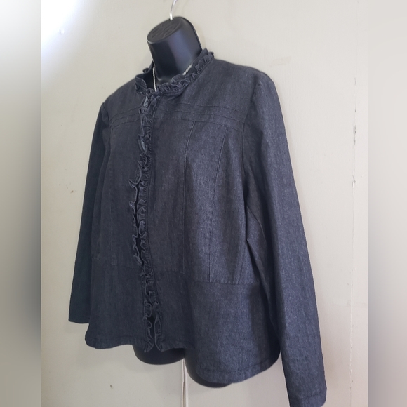 Sandro Studio/women's denim jacket - Picture 2 of 7